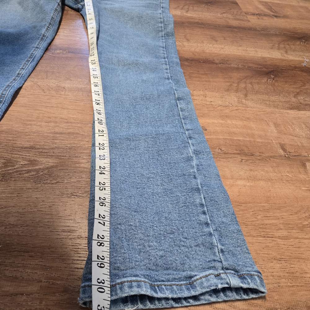 Stradivarius Classic Blue Boot Cut Jeans High Rise Size 8 40 - Picture 7 of 8